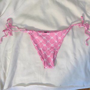 Urban Outfitters Small Pink Patterned Bikini Bottoms